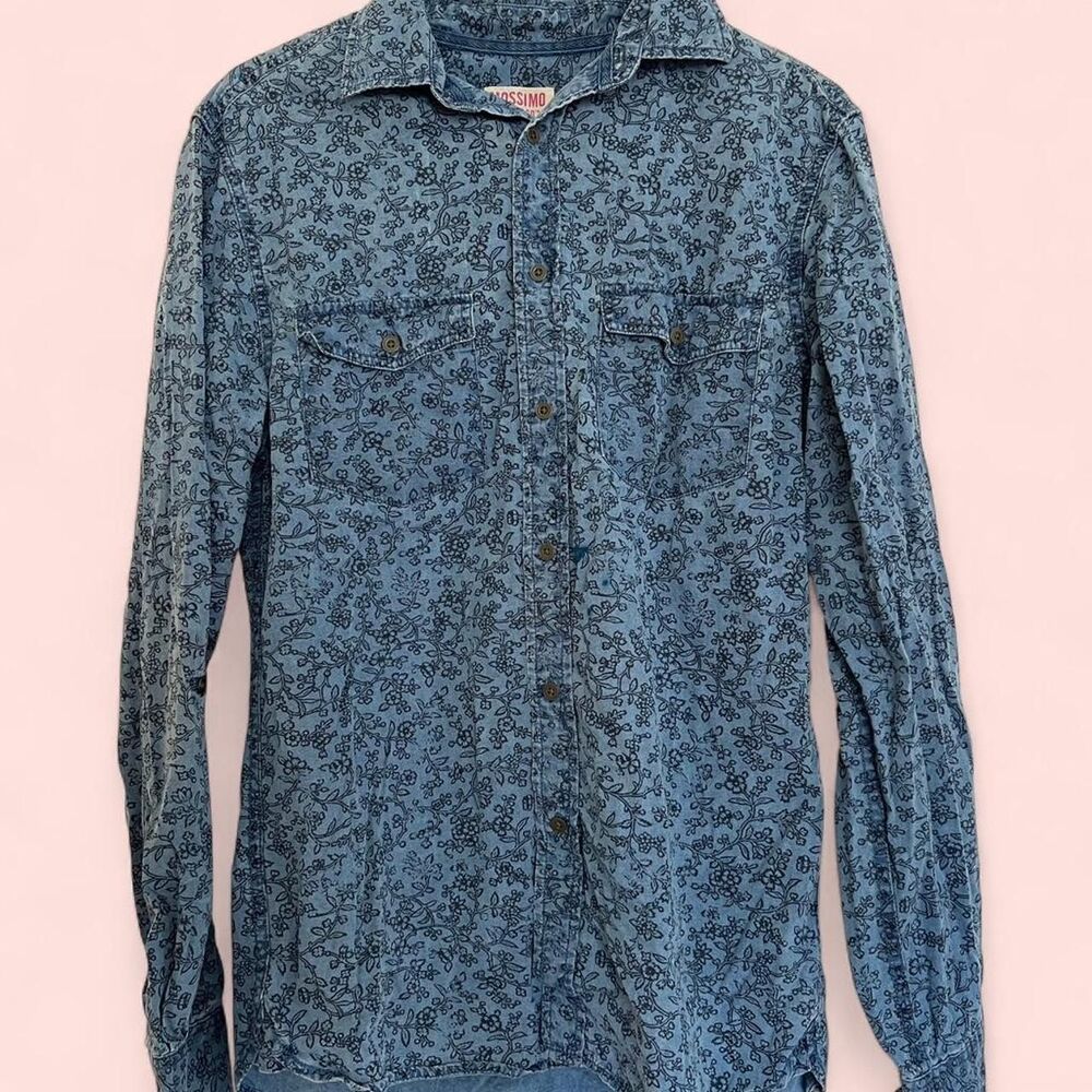 Mossimo Men's Blue Shirt